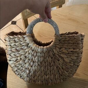Woven Tan Handbag
